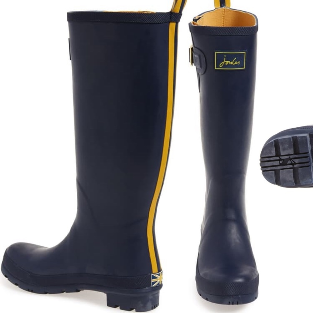 Joules Field Welly Rain Boot in Navy